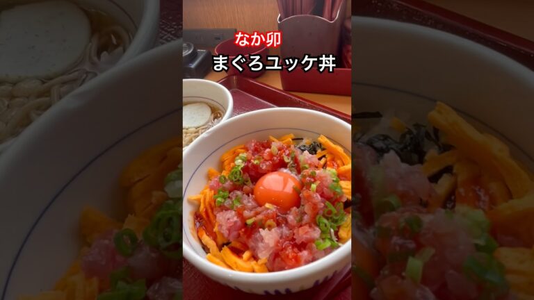 なか卯　まぐろユッケ丼