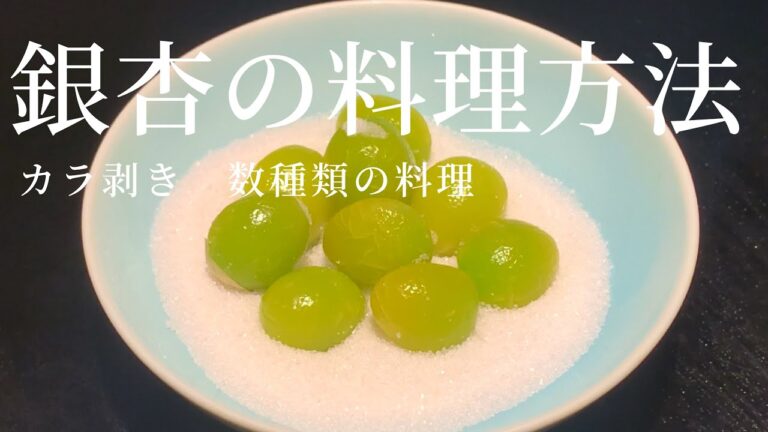 【新銀杏】脇役のような私ですが、この時期だけは主役になれます！塩煎り銀杏、揚げ銀杏、海老真丈銀杏餡掛け、塩銀杏のかき揚げ