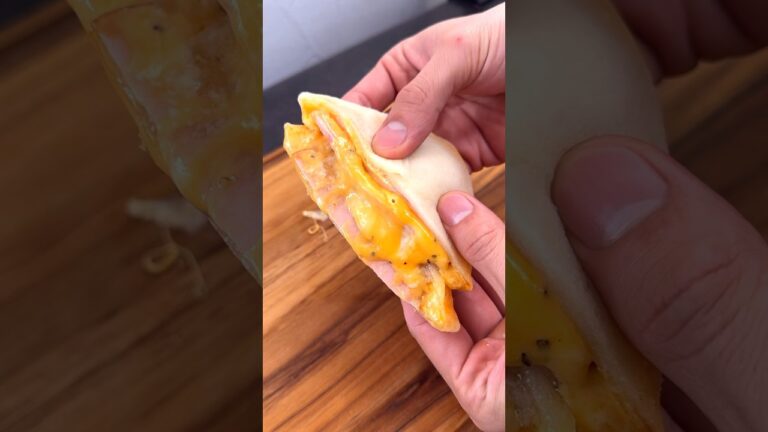 やる気1%でもちもちハムチーズブリトー風