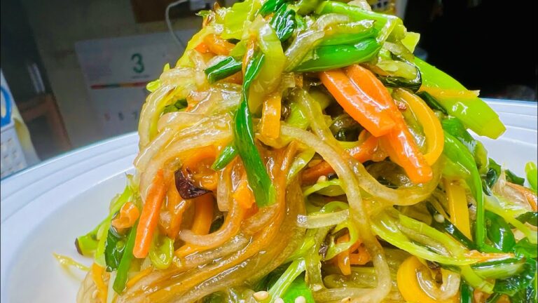 (14-2)チャップッチェ 野菜たっぷり入れます(잡채) #cooking #韓国料理 #チャプチェ #簡単レシピ