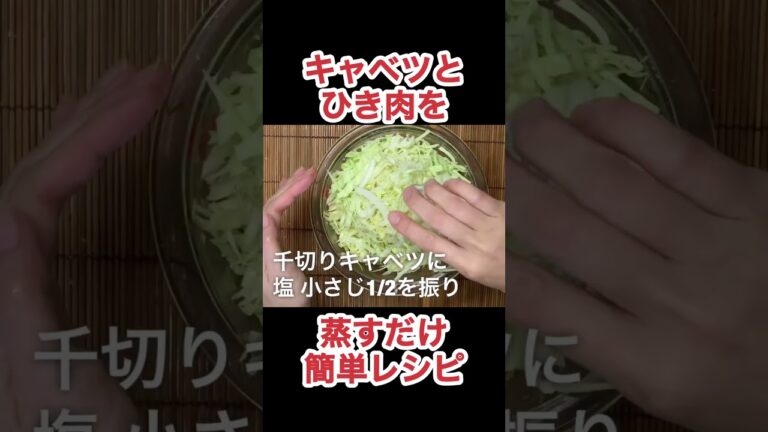 キャベツとひき肉の蒸すだけ簡単レシピ　N.D.Kitchen