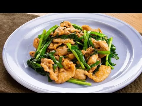にらと豚肉のコチュジャン炒め