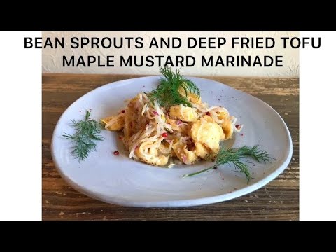 もやしがオシャレに大変身！簡単でおいしい「もやしと油揚げのメープルマスタードマリネ」