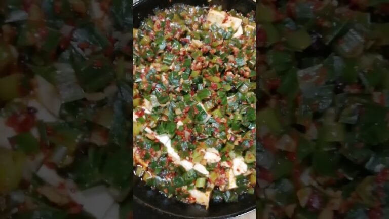 ニラ豆腐 🌸 主婦のお昼ごはんなんてだいたいこんなもん #shorts