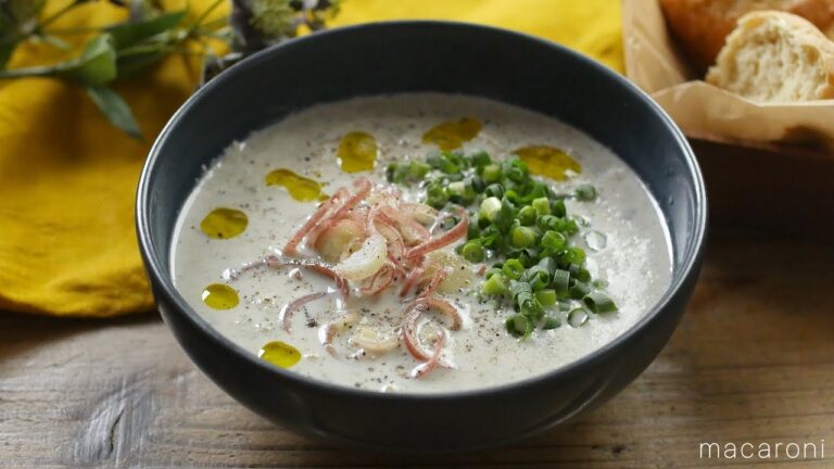 【365日のパンとスープ】すりおろしごぼうと押し麦の豆腐ポタージュ