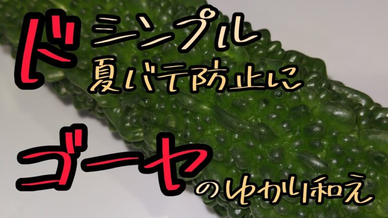 【きょうの料理】夏バテ防止に！ドシンプル！ササミとゴーヤを使って簡単一品！