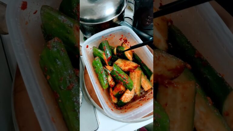 塩漬けきゅうり🥒と唐辛子の粉と旨み成分で。キムチ風でしょ(^^)
