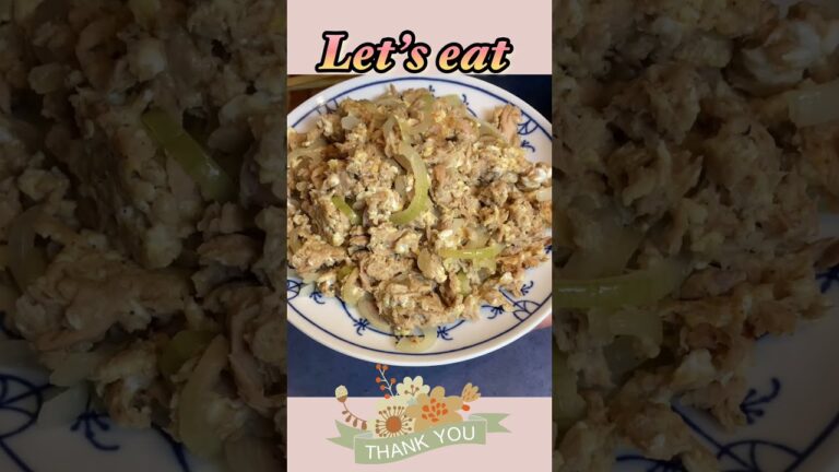 【ツナ缶レシピ】玉ねぎしりしり‼️