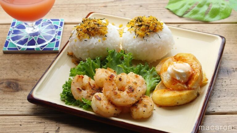 ハワイアン気分「ガーリックシュリンププレート」のレシピ・作り方