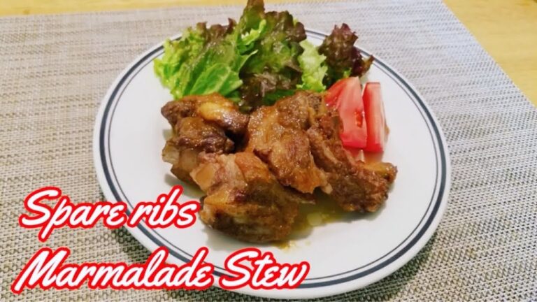 (料理)　圧力鍋　スペアリブのマーマレード煮