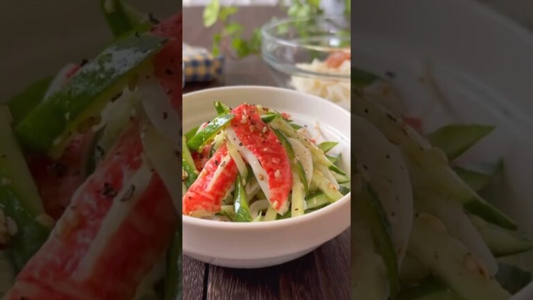 【簡単副菜】細切きゅうりとカニカマのナムル