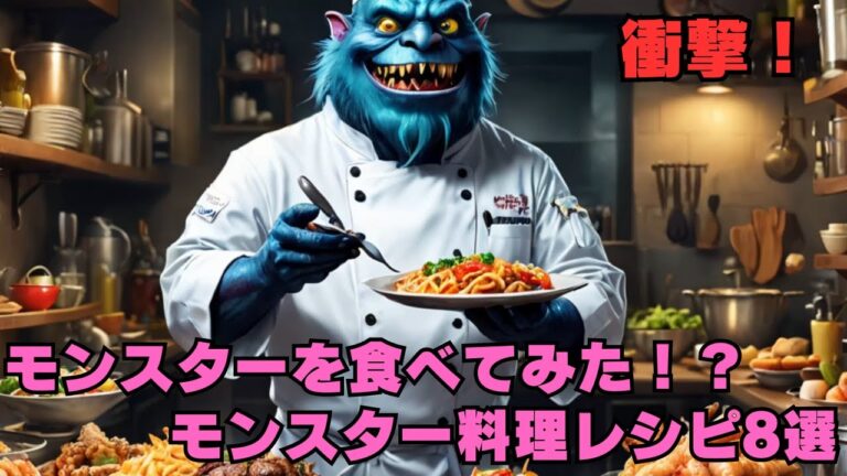【衝撃！】モンスターを食べてみた！？驚きのモンスター料理レシピ8選