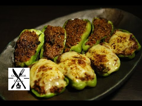 【スパイス】絶品！ピーマンのキーマカレー詰め！【変わり種】