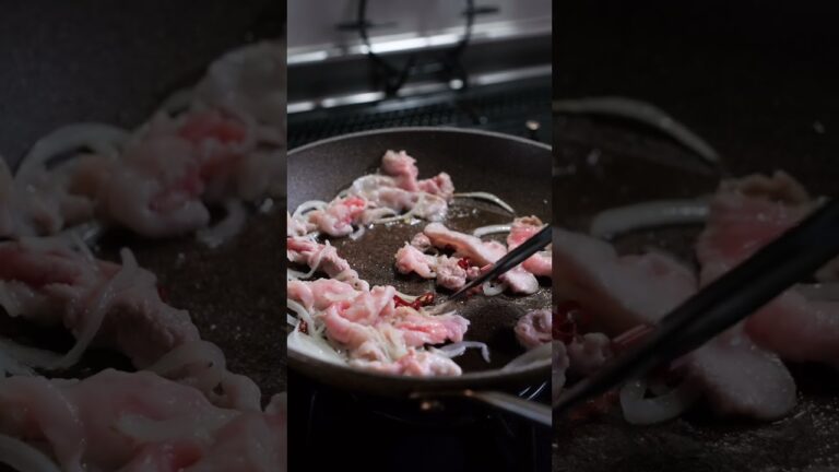 【旨み溢れる】豚肉のガーリックトマトパスタの作り方 [パスタレシピはBINANPASTA] #shorts