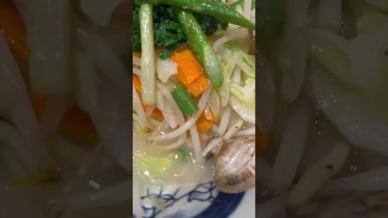 あさりとアスパラの鶏白湯ちゃんぽん/リンガーハット
