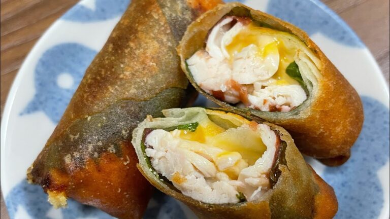 ささみの梅シソチーズ春巻き