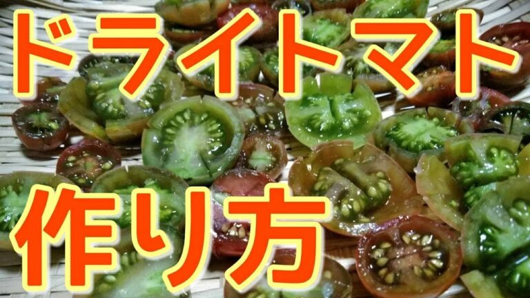 【農業#52】誰でも簡単！ドライトマトの作り方【農産加工】