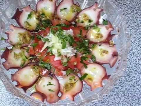 地中海料理　蛸のカルパッチョ。地中海の名漁師キムニー直伝