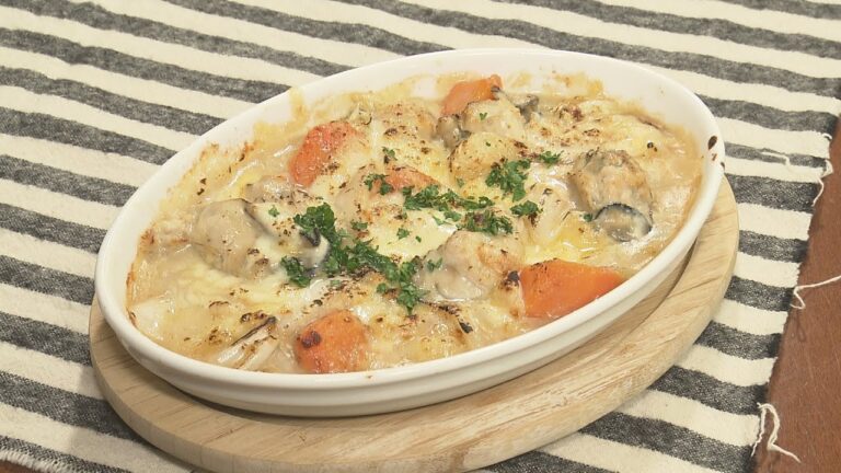 「牡蠣と白菜のグラタン」（2020年11月25日）