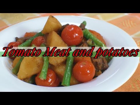 【トマトの肉じゃが】定番おかずをアレンジ☆How to make tomato's meat and potatoes