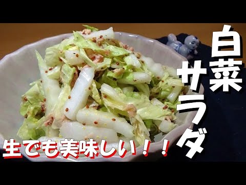 生でも美味しい！！白菜サラダの作り方【作り置き】