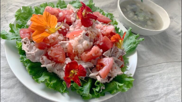 トマト冷しゃぶ&野菜のコンソメスープ【タサン志麻レシピ】#タサン志麻　＃きょうの料理　＃レシピ