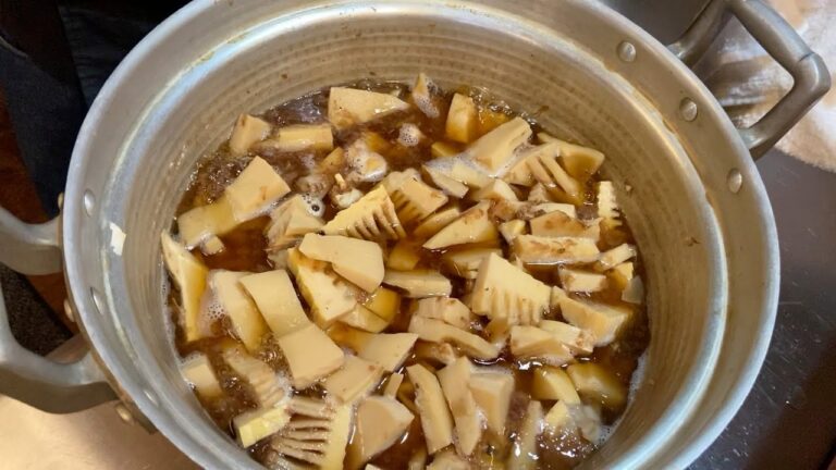 居酒屋の仕込み【筍の土佐煮】お出汁香る旬のうまみ