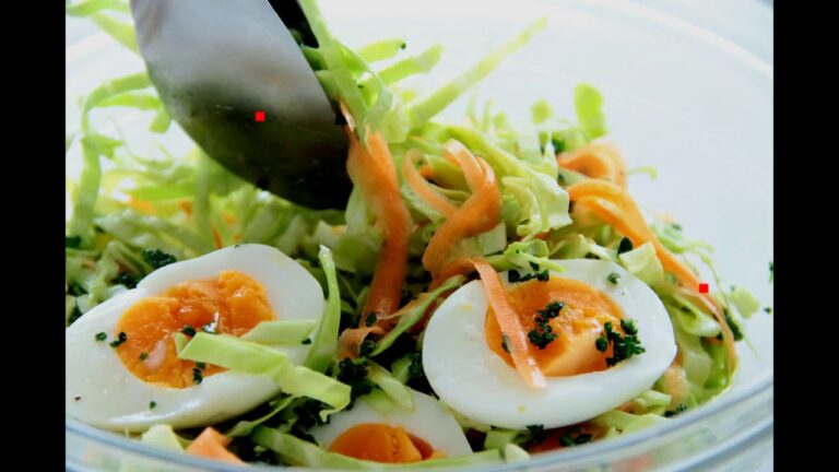 【レシピ動画】春のゆで卵入りコールスロー Cole slaw with boiled egg