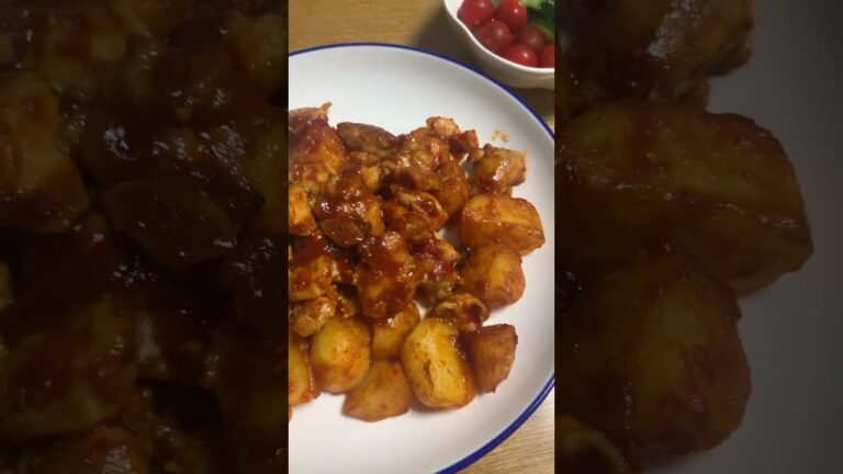 本日の料理　鶏肉とじゃがいも　#料理  ＃鶏肉　＃じゃがいも