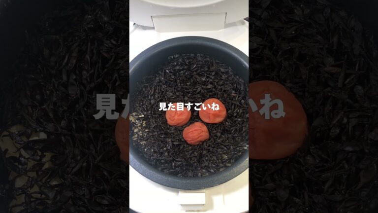 【絶品】梅ひじきと枝豆の炊き込みご飯が美味しすぎた #炊飯器レシピ