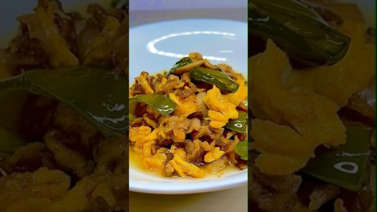 【肉とピーマンの卵炒め】