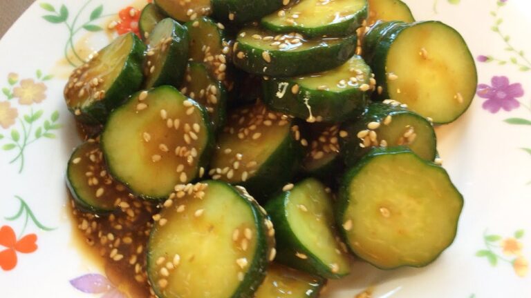 きゅうりの梅ポン酢浅漬け