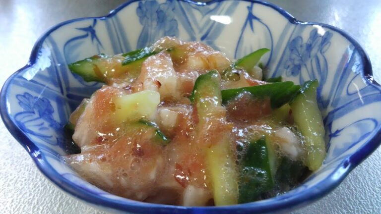 長芋ときゅうりの梅和え