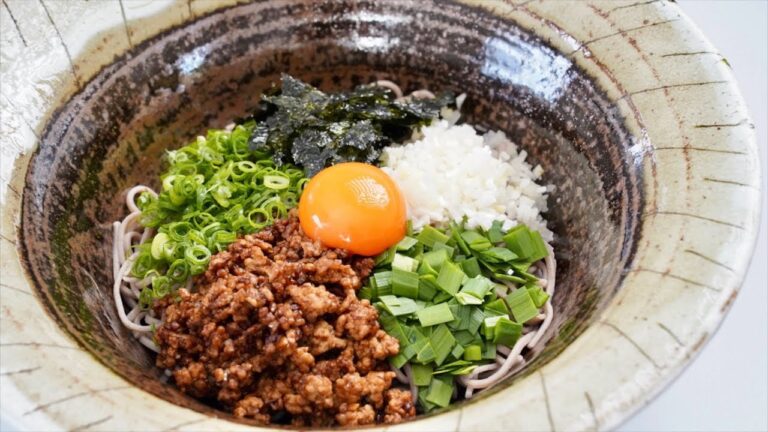 【台湾風まぜそば】無限に食べれるうますぎる蕎麦。絶品蕎麦レシピです！