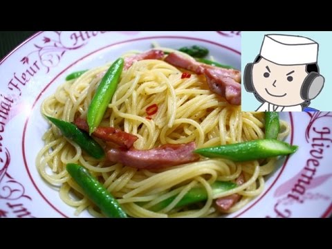 Bacon ＆ Asparagus Peperoncino♪　ベーコンとアスパラのペペロンチーノ♪