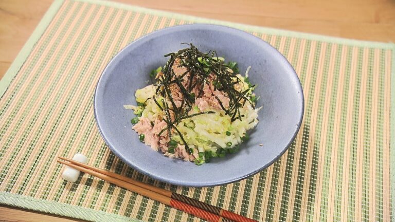 【イケめし】食感が楽しい☆白菜とツナのシャキシャキサラダ（2022/1/14）