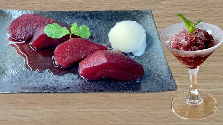 【料理レシピ】 リンゴのコンポートとグラニテ / Apple compote and frozen sweet