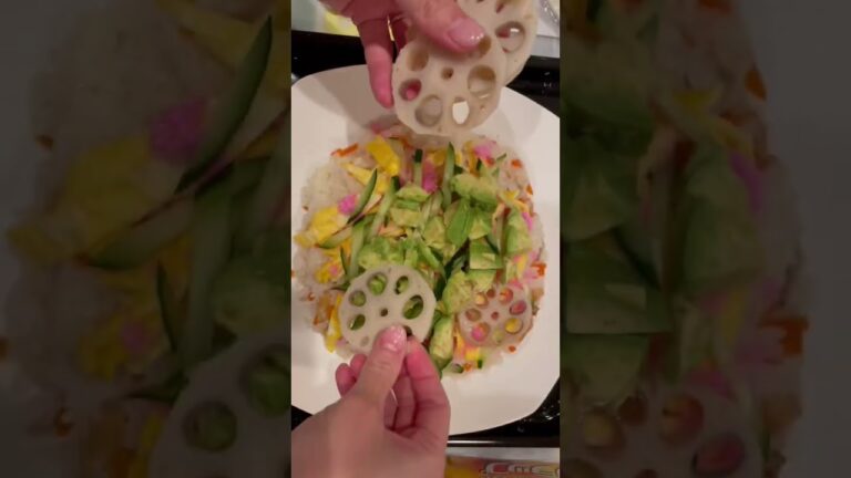 #ひな祭りに巨大ちらし寿司を作ってみた