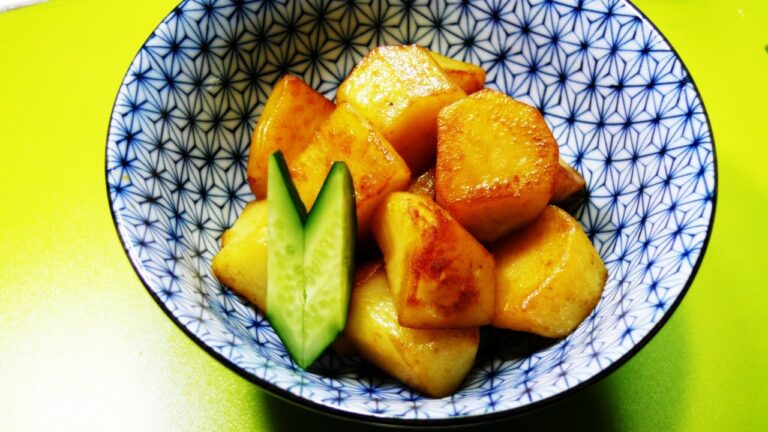 じゃが芋のこんがりバター醤油焼き【Fried potatoes of butter and soy sauce】