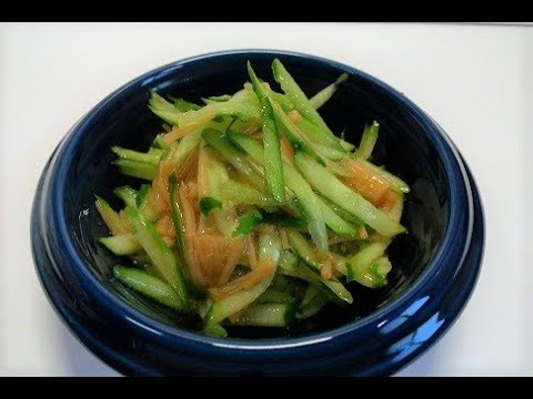 簡単レシピ2分で出来るきゅうりのためたけ和え