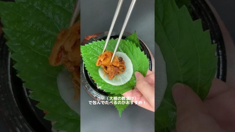 【韓国料理】チュクミサムギョプサル　#shorts