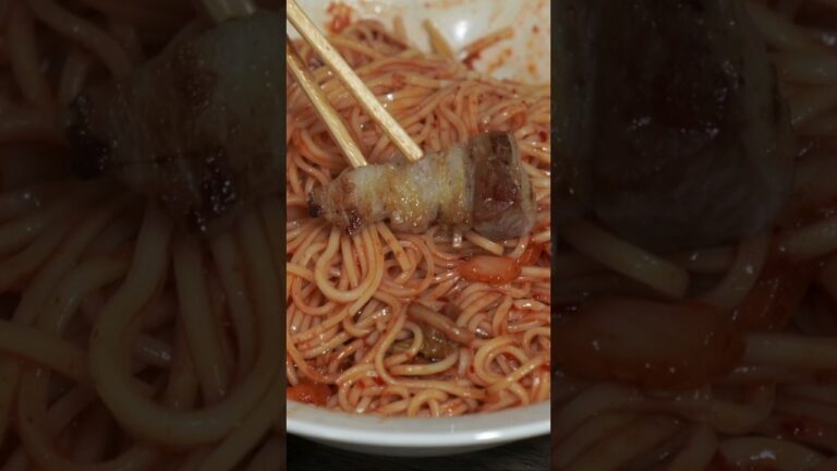 これが本場のキムチそうめん！焼肉と最高の相性
