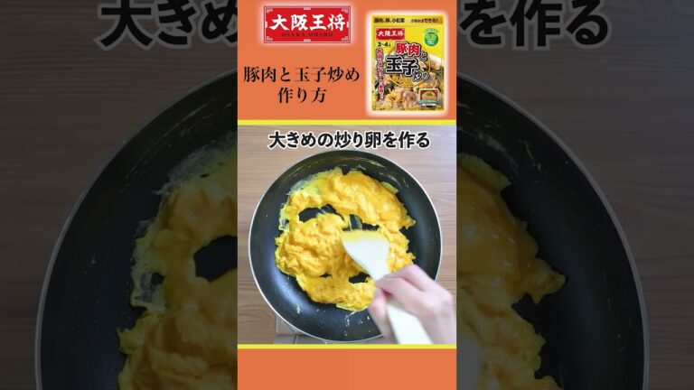 【お手軽】大阪王将「豚肉と玉子炒めの素」でラクラク美味しいおうちごはん！