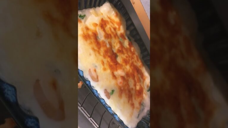 ほうれん草とエビグラタン