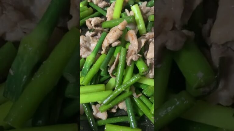 ニンニクの芽の炒め物