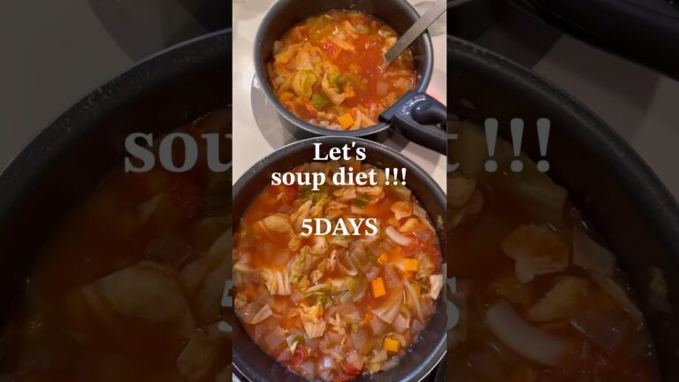 脂肪燃焼スープ🥣🔥5日間のダイエット記録！顔周りスッキリして腸内環境も良くなった〜〜✨でもきつい！（笑）#ダイエット #ダイエットレシピ #ダイエット記録
