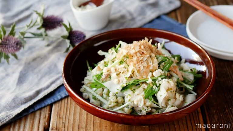 【天かすがミソ！悪魔的大根サラダの作り方】ピーラーで簡単に作れるやみつきレシピ