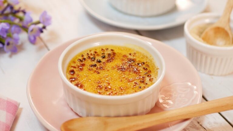 かぼちゃのクリームブリュレの作り方 How to make Pumpkin Creme Brulee