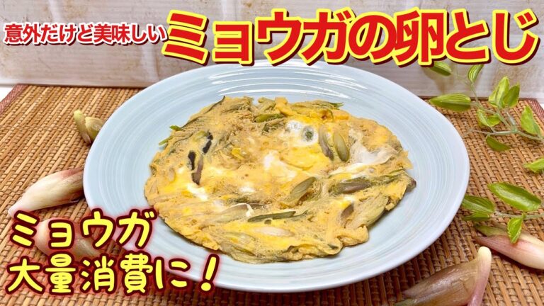 意外だけど美味しい！ミョウガの卵とじの作り方♪ミョウガが沢山手に入ったらこれが一番美味しいです。簡単に出来ておつまみやご飯に最高です。