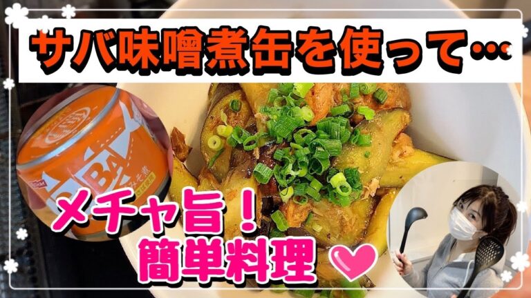 【ズボラ飯】サバ缶とナスの炒め物！激旨お手抜きレシピ